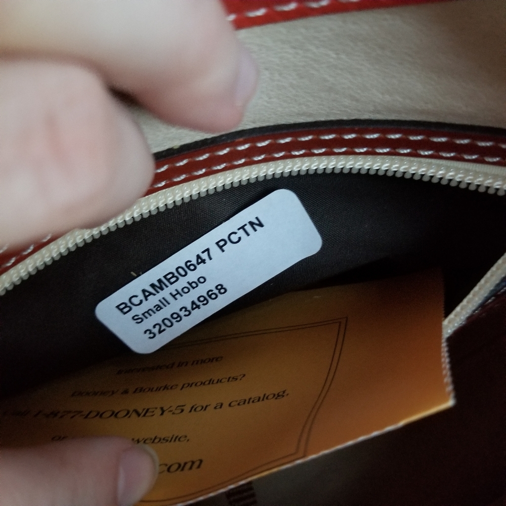 Dooney & Bourke Persimmon leather shoulder bag - Picture 13 of 15